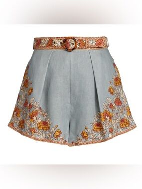 Zimmermann Andie Tuck Shorts
Dusty Blue Floral
Size 0 US 4